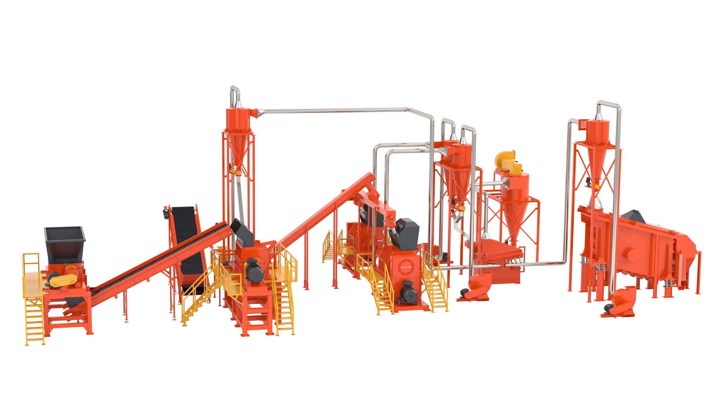 CABLE RECYCLING PLANT PROCESS STAGES